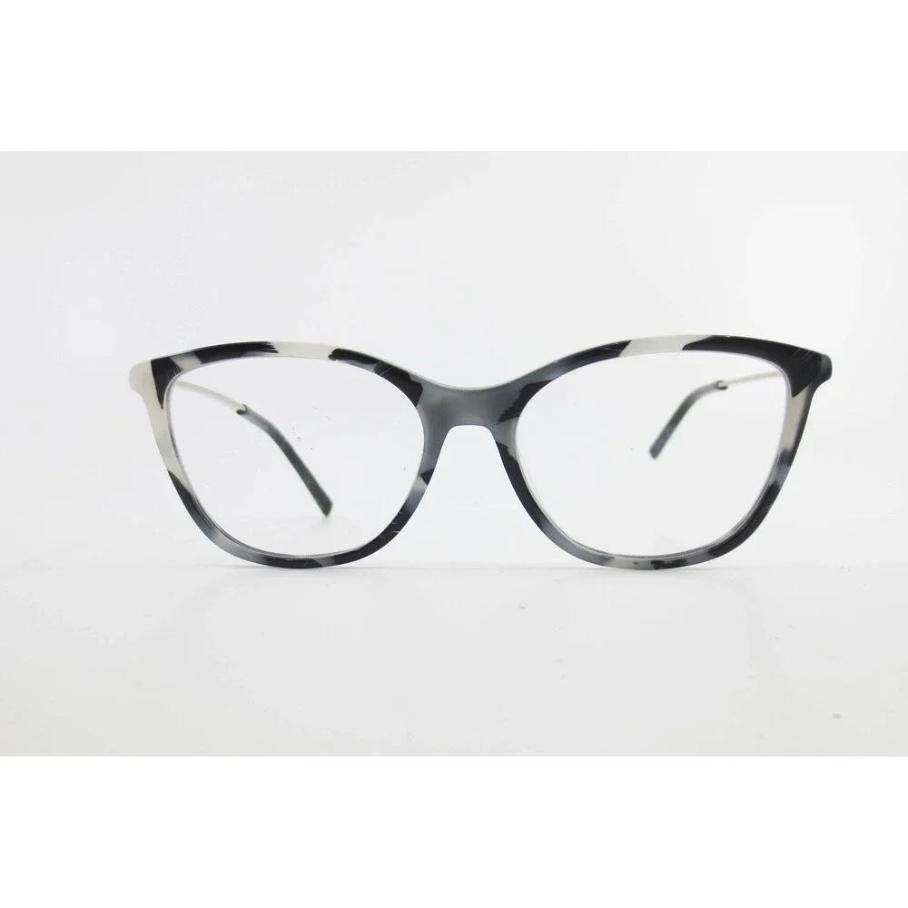 DKNY DK7009 015 Eyeglasses Black White Marble Cat Eye Frames 52-16-135 Womens